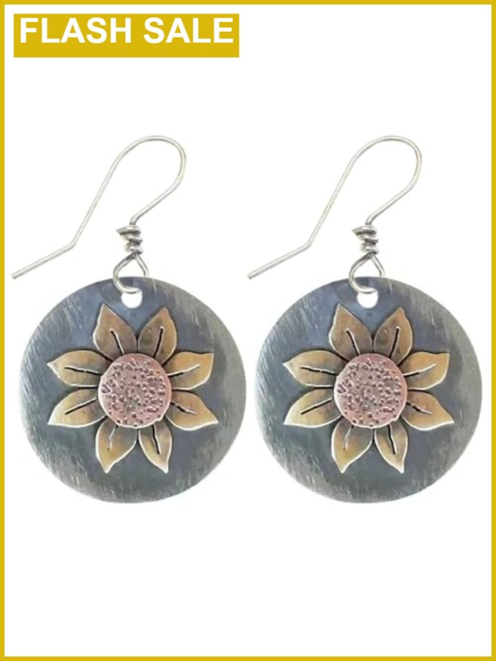 Boho Sunflower Dangle Drop Earrings Alloy Gemstone Women